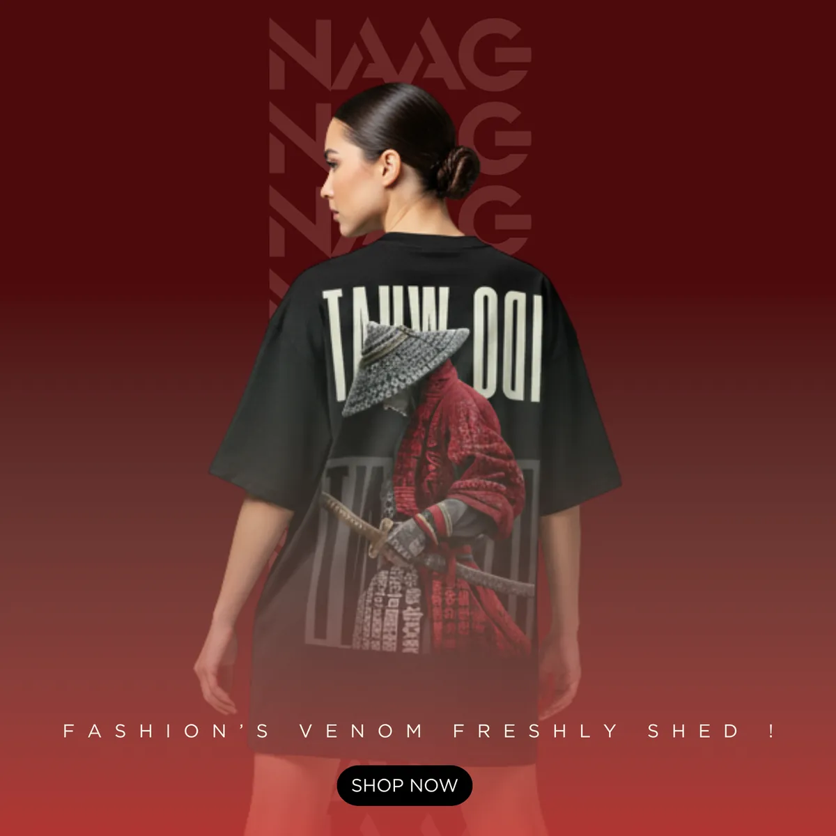 NAAG female streetwear model